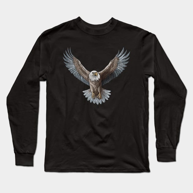 Vintage Eagles Long Sleeve T-Shirt by lospaber